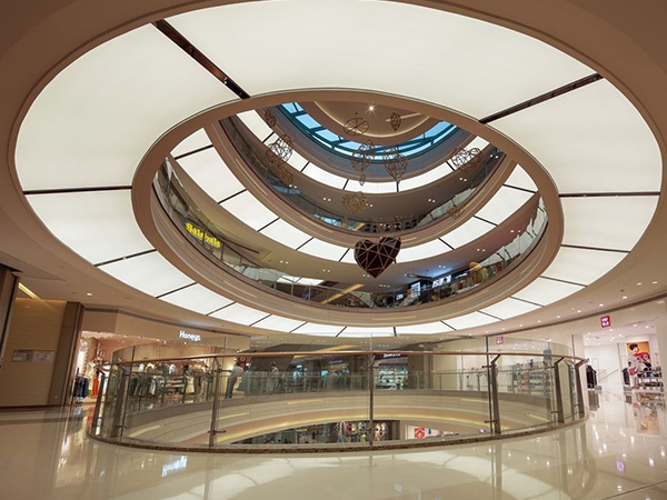 合肥五彩城鋁單板吊頂項目